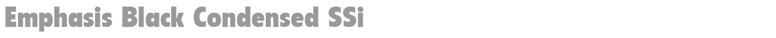Emphasis Black Condensed SSi font preview